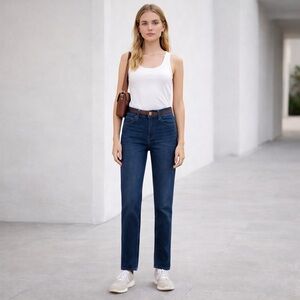 NEW Hudson Denim Dark Blue Straight Leg High Rise Women's Jeans Size 8/29